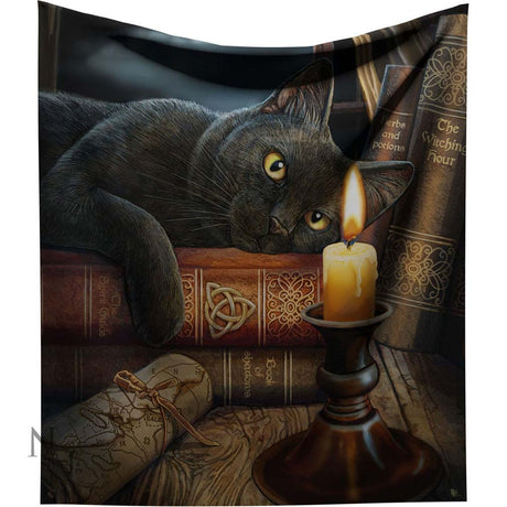 Lisa Parker Witching Hour Throw Witch Cat Blanket Default Title - Throws at Gift Moments