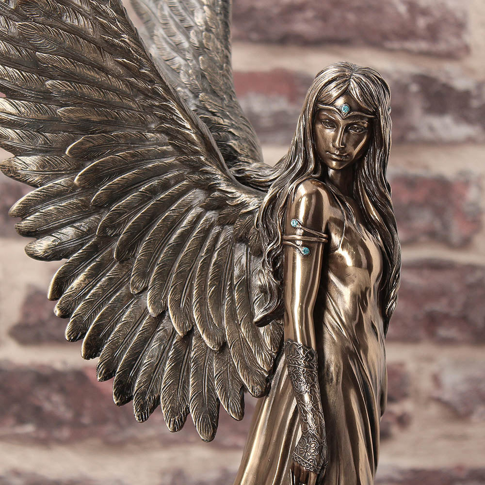 Large Anne Stokes Spirit Guide Bronze Ornament 43cm - Figures & Collectables at Gift Moments