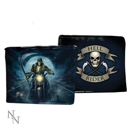 Nemesis Now James Ryman Hell Rider Biker Wallet Blue 11cm Default Title - Wallets at Gift Moments