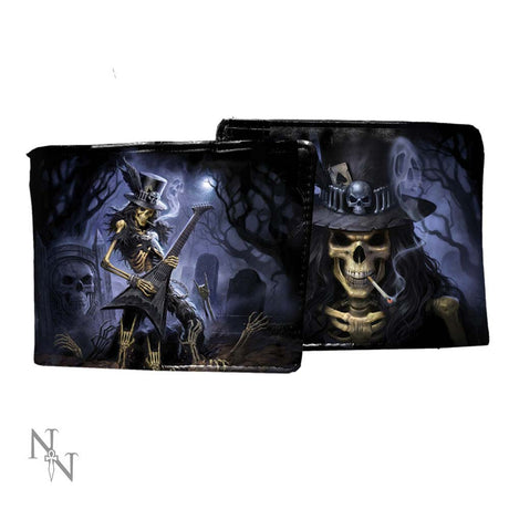 Nemesis Now James Ryman Play Dead Smoking Guitar Wallet Black 11cm Default Title - Wallets at Gift Moments