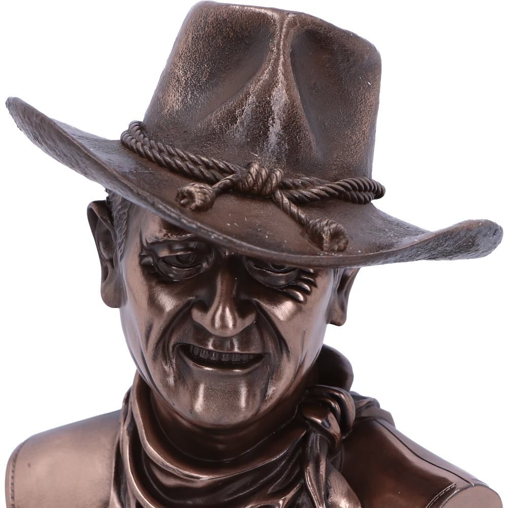 John Wayne Bronze Bust 18cm - Figures & Collectables at Gift Moments