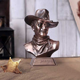 John Wayne Bronze Bust 18cm - Figures & Collectables at Gift Moments