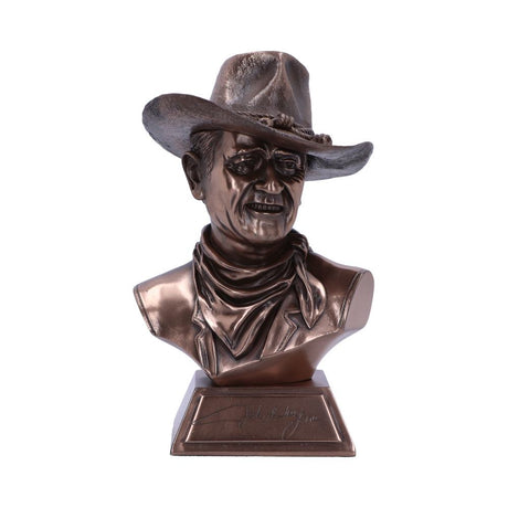 John Wayne Bronze Bust 18cm Default Title - Figures & Collectables at Gift Moments