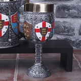 English Three Lions Shield St George Henry IV Wine Goblet - Goblets & Chalices at Gift Moments