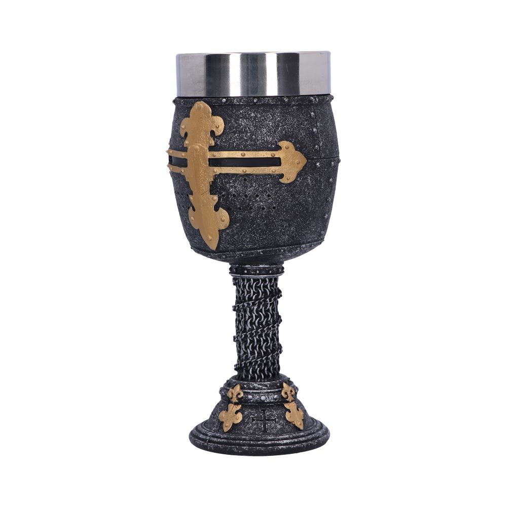 Crusader Medieval Knight Chainmail Wine Goblet - Goblets & Chalices at Gift Moments