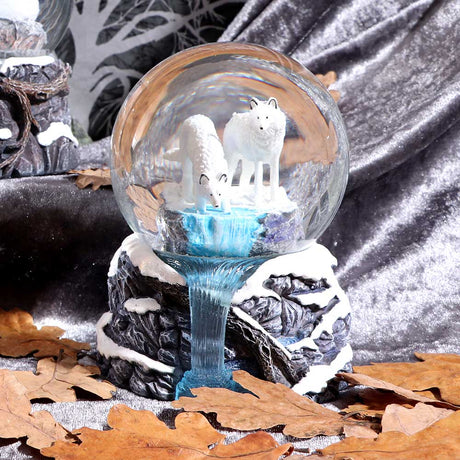 Lisa Parker Warriors of Winter Wolf Snowglobe - Snow Globes at Gift Moments