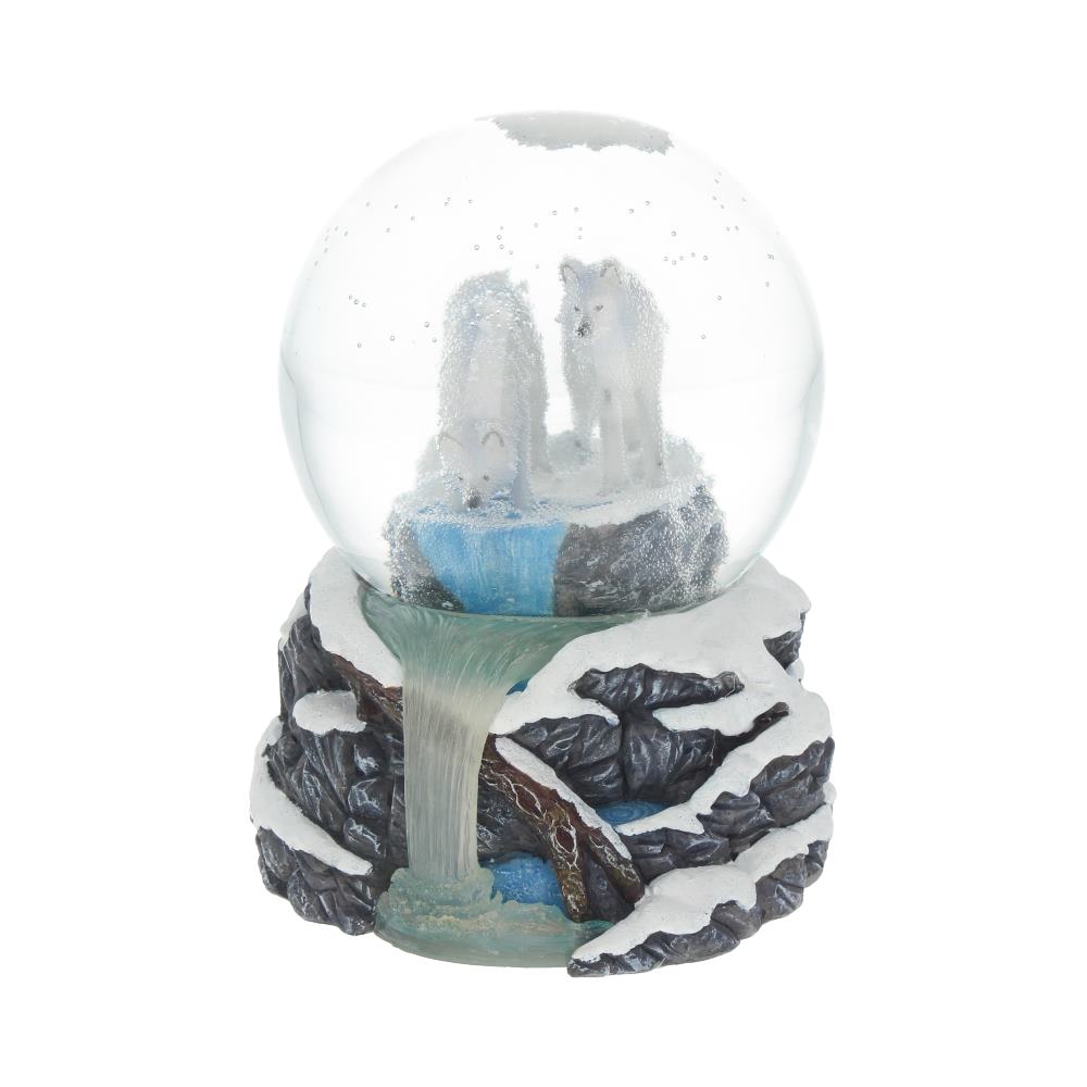 Lisa Parker Warriors of Winter Wolf Snowglobe Default Title - Snow Globes at Gift Moments