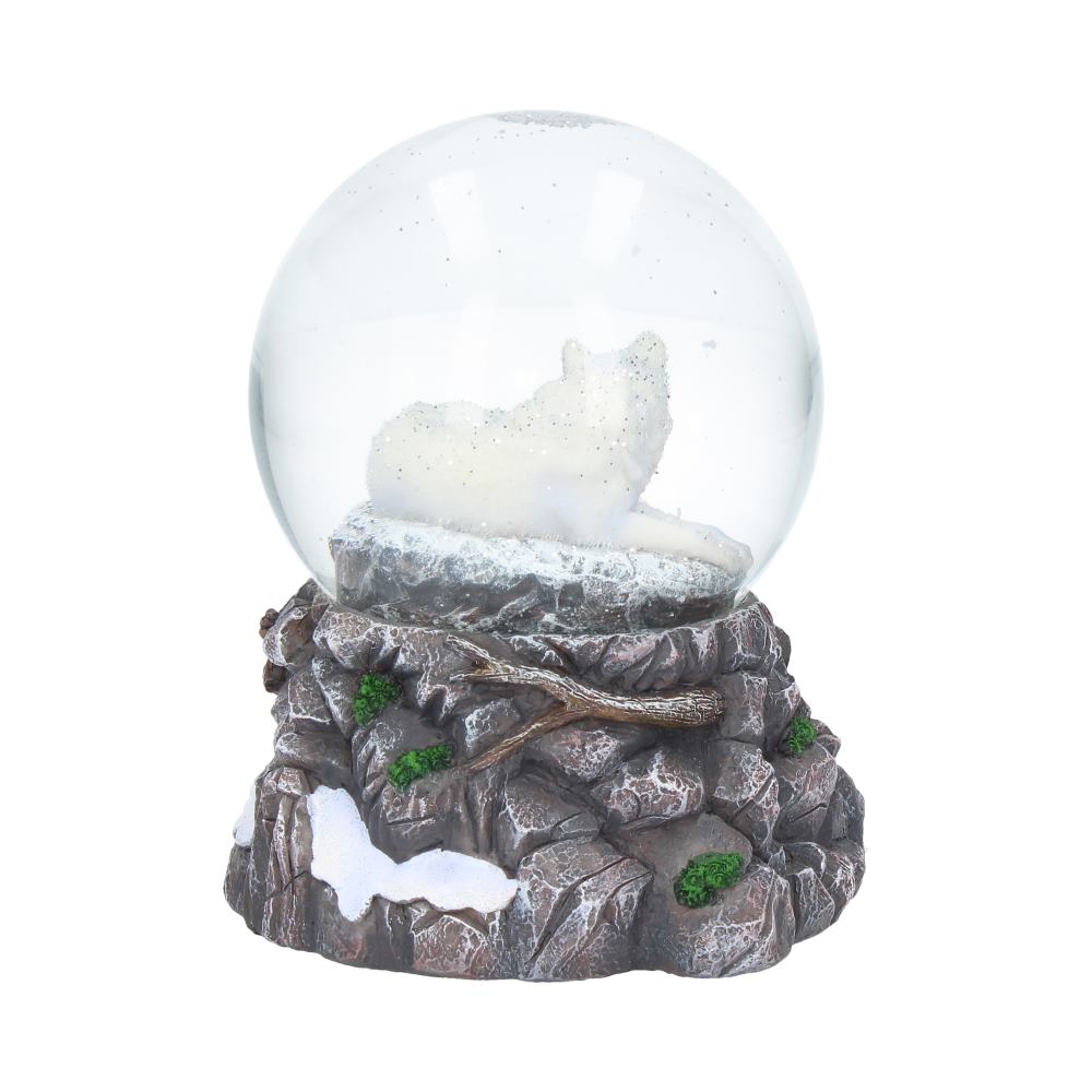 Lisa Parker Guardian of the North Wolf Snowglobe - Snow Globes at Gift Moments