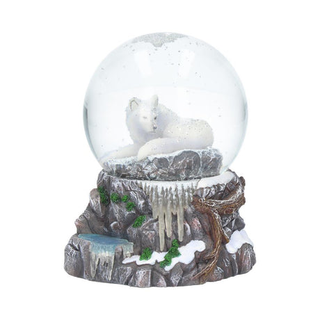 Lisa Parker Guardian of the North Wolf Snowglobe Default Title - Snow Globes at Gift Moments