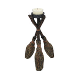 Triple Broomstick Witchcraft Tealight Holder - Candles & Holders at Gift Moments