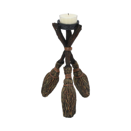 Triple Broomstick Witchcraft Tealight Holder - Candles & Holders at Gift Moments