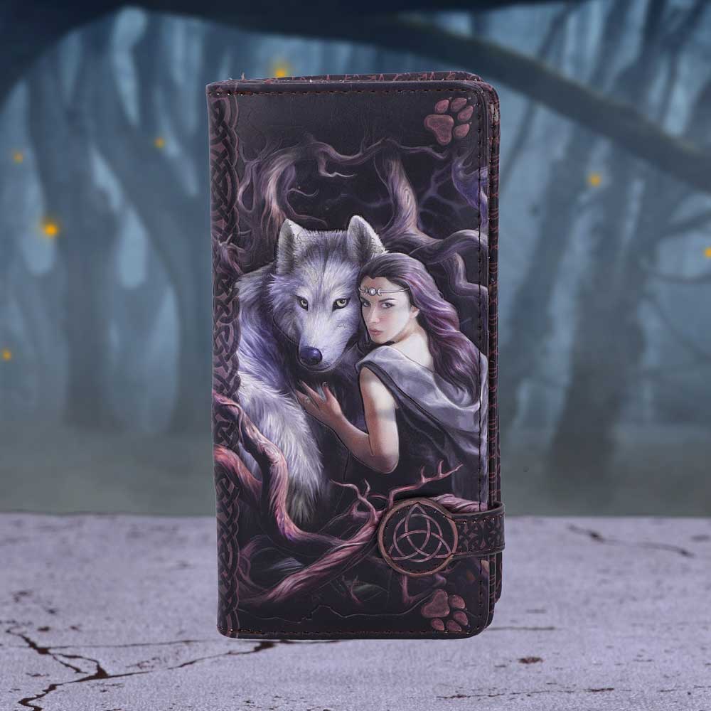 Anne Stokes Soul Bond Wolf Embossed Purse - Purses at Gift Moments