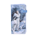 Anne Stokes Winter Guardians Wolf Embossed Purse Default Title - Purses at Gift Moments