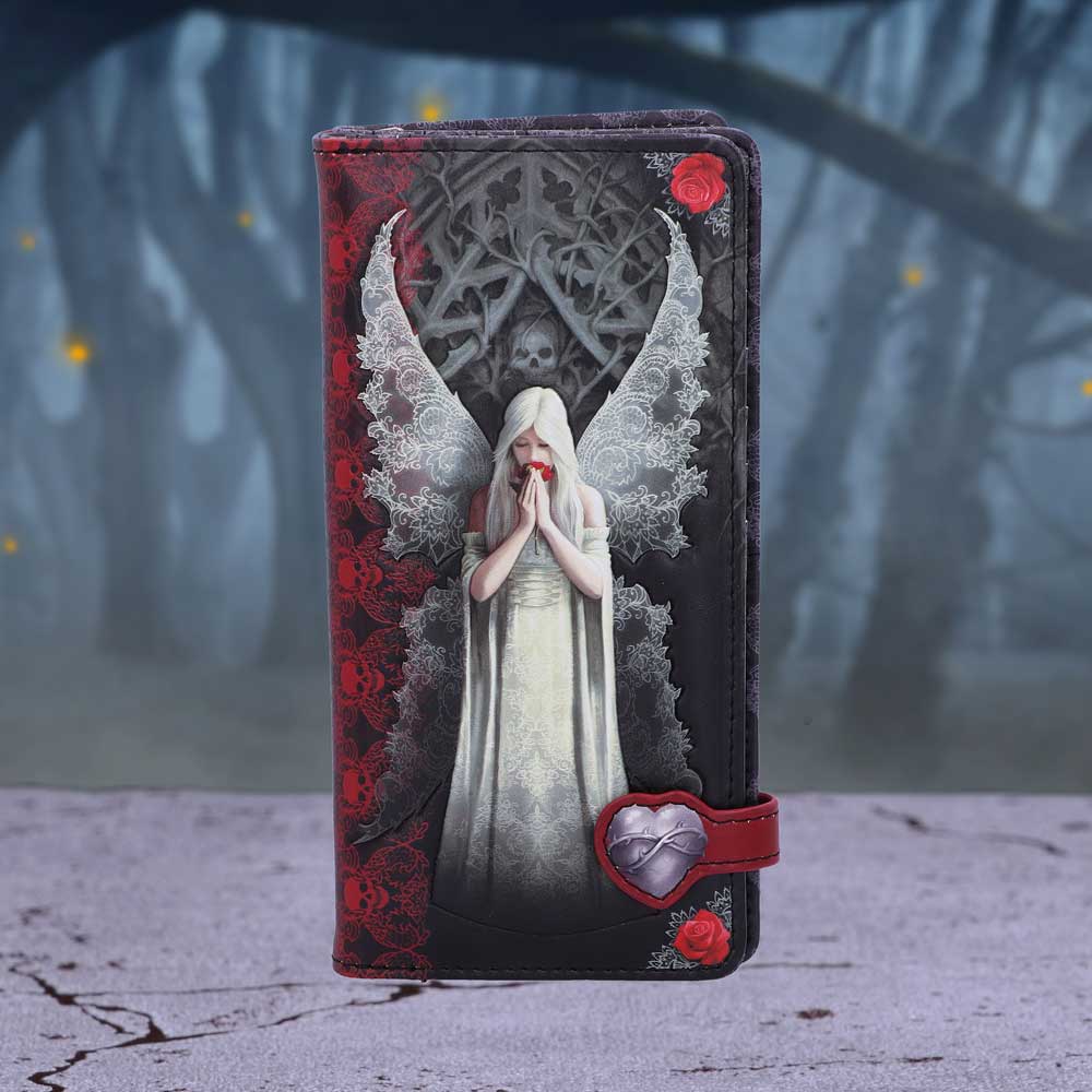 Anne Stokes Only Love Remains Gothic Angel Embossed Purse - Purses at Gift Moments