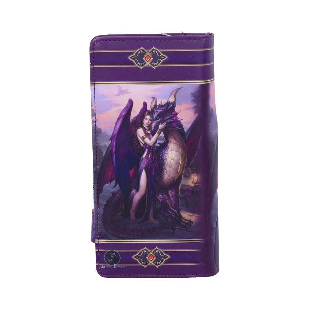 Nemesis Now James Ryman Dragon Sanctuary Embossed Purse Purple 18.5cm - Purses at Gift Moments