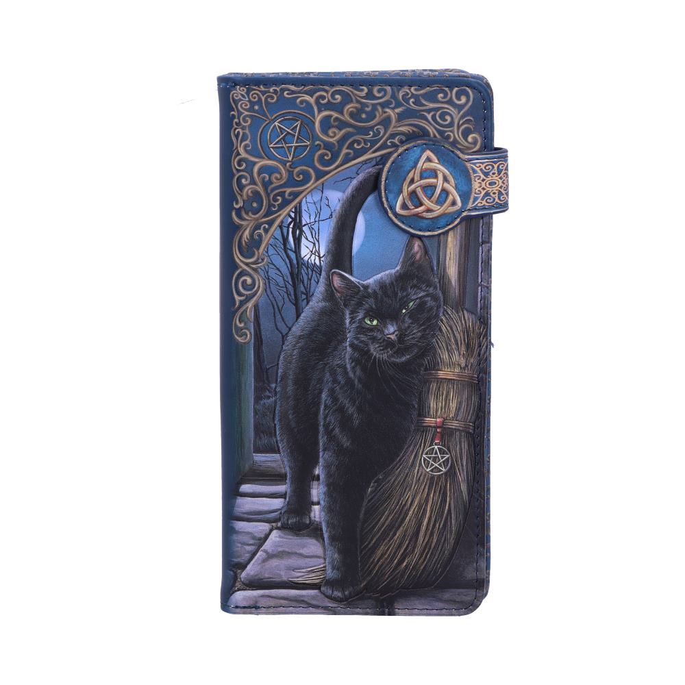 Nemesis Now Lisa Parker A Brush With Magick Cat Purse Navy 18.5cm Default Title - Purses at Gift Moments