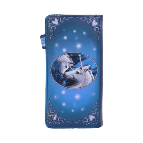 Nemesis Now Lisa Parker Sacred Love Unicorn Purse Blue 18.5cm - Purses at Gift Moments