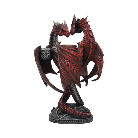 Dragon Heart Anne Stokes Valentines Edition romantic gothic candle holder - Candles & Holders at Gift Moments