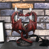 Dragon Heart Anne Stokes Valentines Edition romantic gothic candle holder - Candles & Holders at Gift Moments