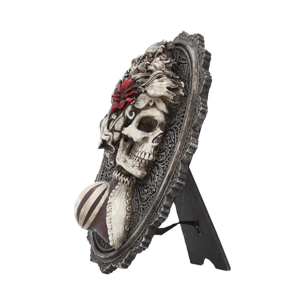 Beautiful Female Skeleton Plaque Day of the Dead Valentine Wall Hanging - Wall Hanging Sculptures at Gift Moments