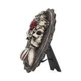 Beautiful Female Skeleton Plaque Day of the Dead Valentine Wall Hanging - Wall Hanging Sculptures at Gift Moments