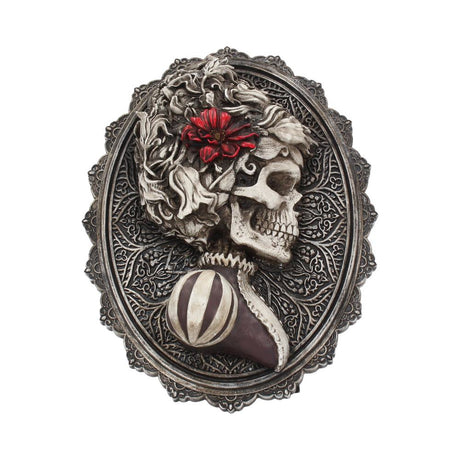 Beautiful Female Skeleton Plaque Day of the Dead Valentine Wall Hanging Default Title - Wall Hanging Sculptures at Gift Moments