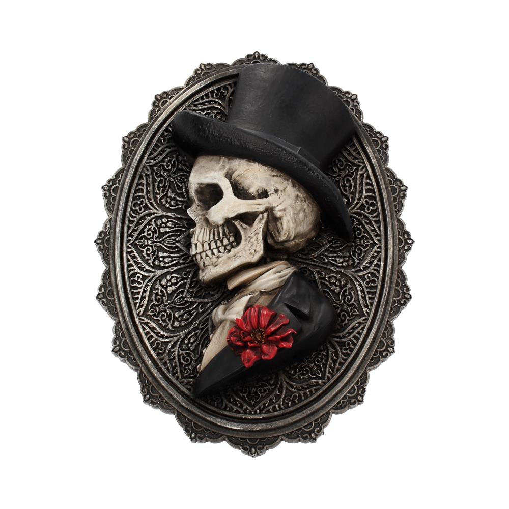 Beautiful Male Skeleton Plaque Day of the Dead Valentine Wall Hanging Default Title - Wall Hanging Sculptures at Gift Moments