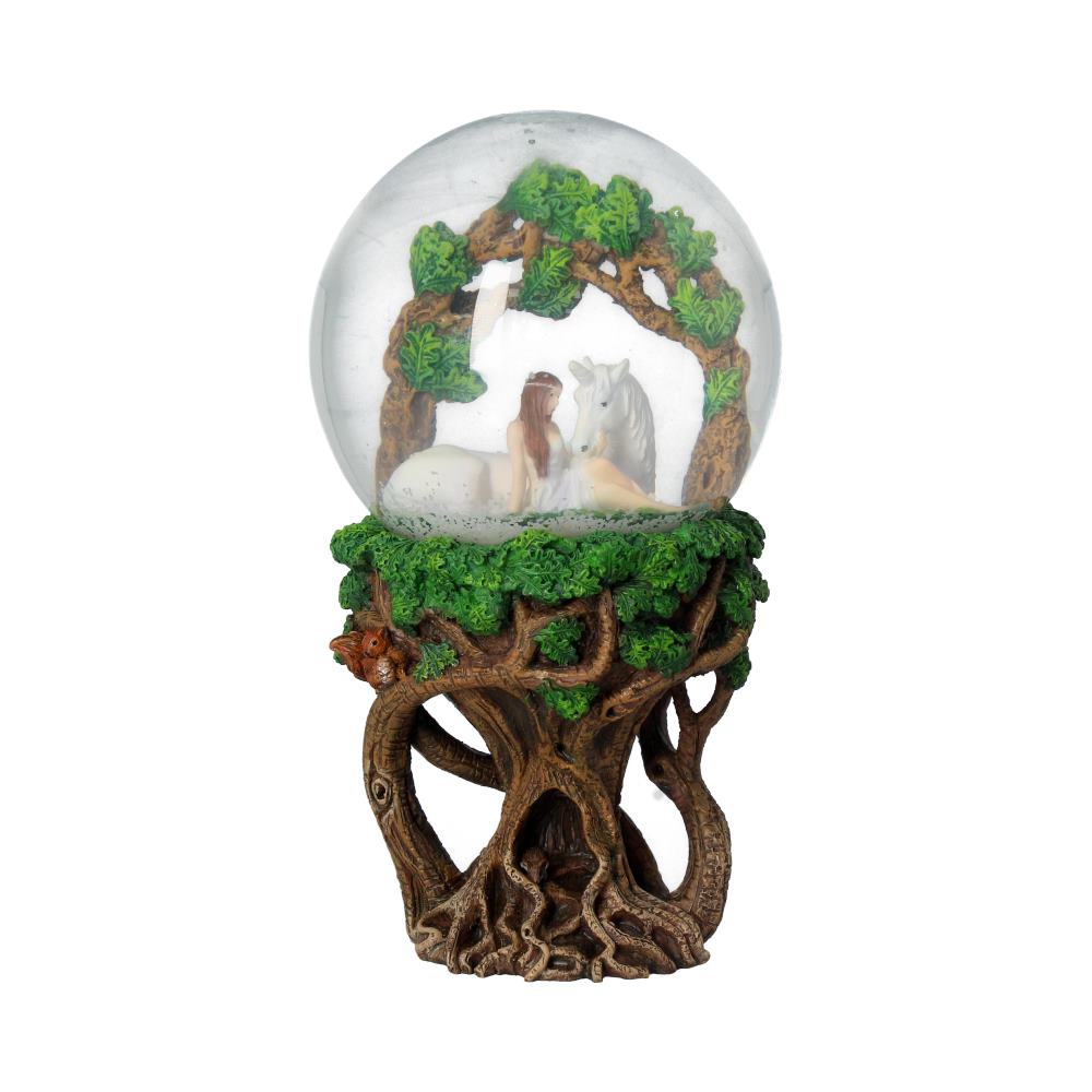 Anne Stokes Pure Heart Unicorn Snowglobe Default Title - Snow Globes at Gift Moments