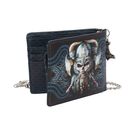 Danegeld Viking Wallet with Decorative Chain Black 11cm - Wallets at Gift Moments