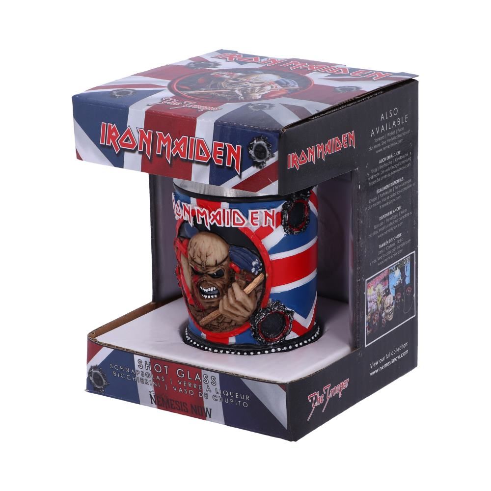 Iron Maiden Eddie The Trooper Shot Glass - Shot Glasses at Gift Moments