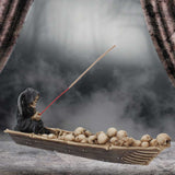 The Ferryman Grim Reaper River Styx Skeleton Incense Holder - Incense Holders at Gift Moments