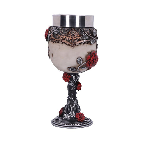 Gothic Roses Goblet Skull Horror Roses Wine Glass - Goblets & Chalices at Gift Moments