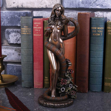 Original Sin Bronze Figurine Biblical Eve Snake Forbidden Fruit by James Ryman - Figurines Medium (15-29cm) at Gift Moments