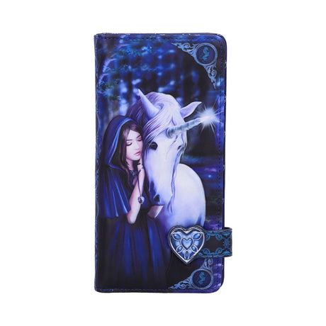 Anne Stokes Solace Embossed Purse Gothic Unicorn Wallet Default Title - Purses at Gift Moments