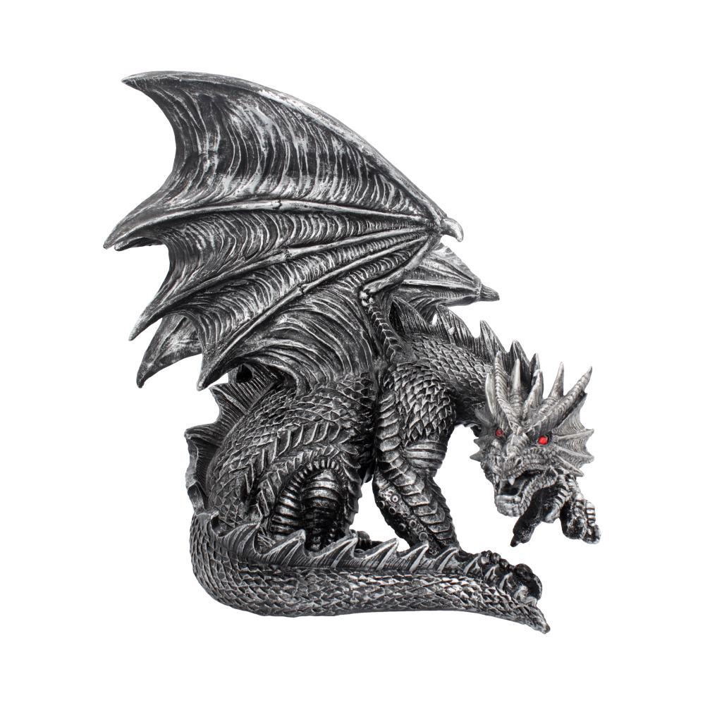 Obsidian Dragon Figurine 25cm Default Title - Figurines Medium (15-29cm) at Gift Moments