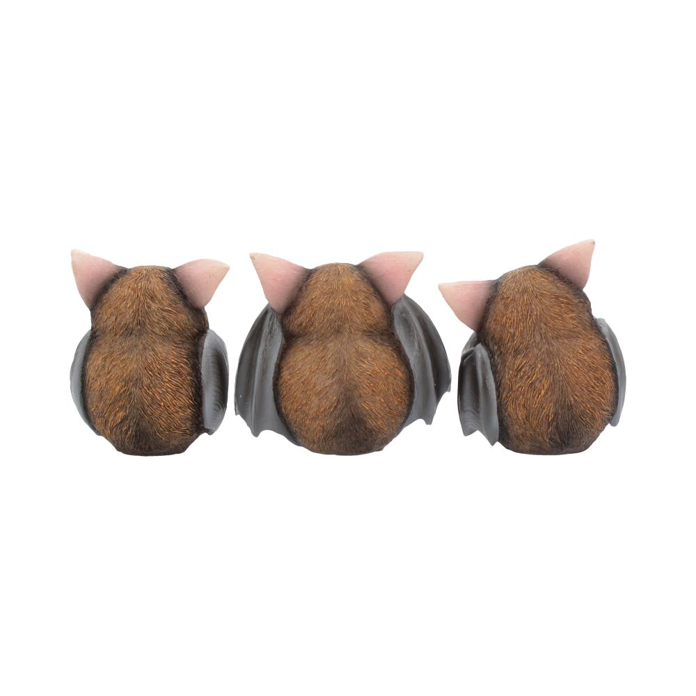 Nemesis Now Three Wise Bats Figurines 8.5cm - Figurines Small (Under 15cm) at Gift Moments