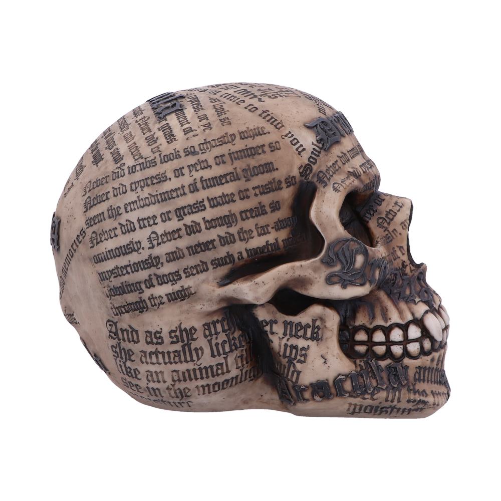 Dracula's Tale Vampire Novel Quote Skull - Figurines Medium (15-29cm) at Gift Moments