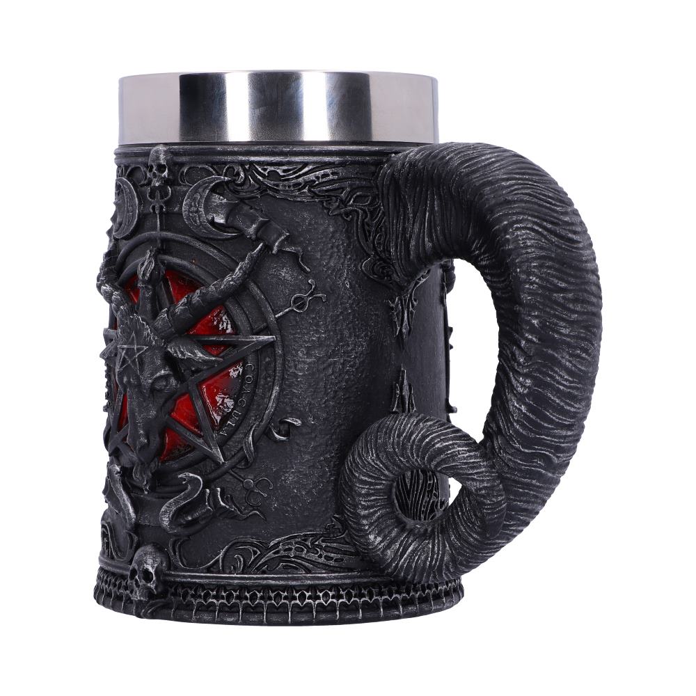 Baphomet Sabatic Goat Diety Tankard 16.5cm - Tankards at Gift Moments