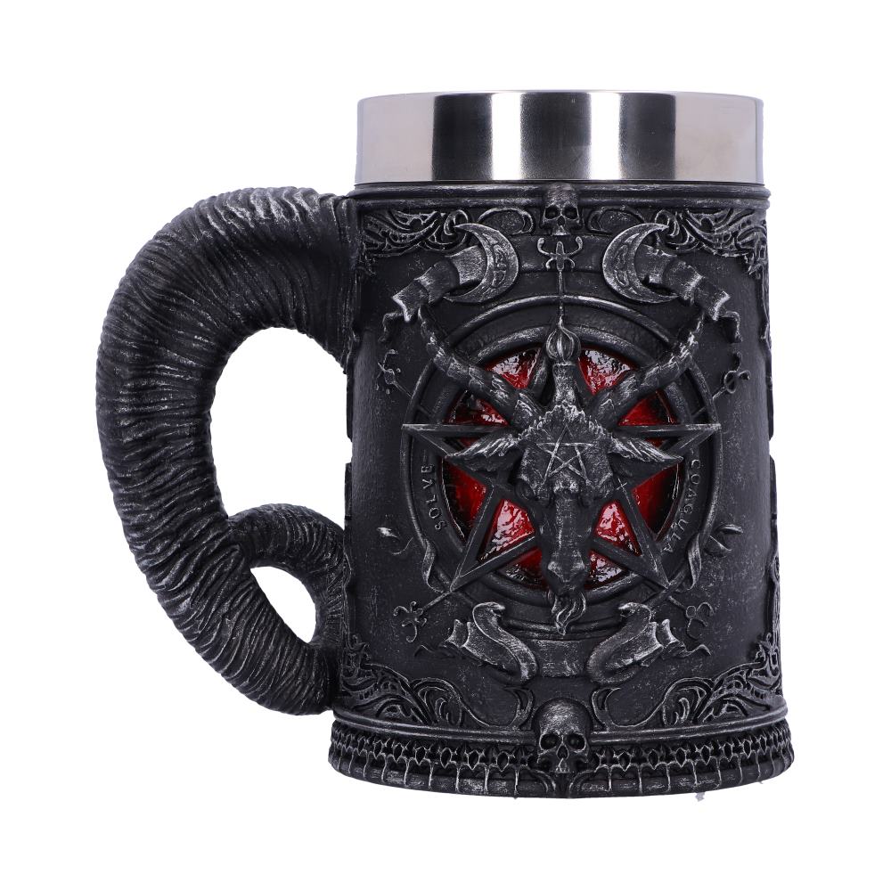 Baphomet Sabatic Goat Diety Tankard 16.5cm - Tankards at Gift Moments