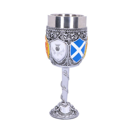 Goblet of the Brave Scottish Shield Glass - Goblets & Chalices at Gift Moments