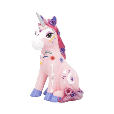 Candycorn Pink Day of the Dead Skeleton Unicorn Figurine Default Title - Figures & Collectables at Gift Moments