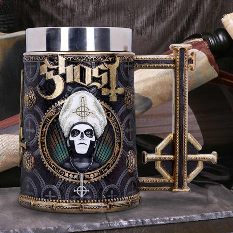 Ghost Papa Emeritus III Gold Tankard - Tankards at Gift Moments