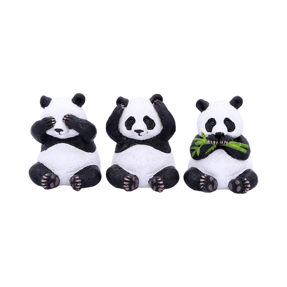 Three Wise Pandas Bear Ornaments Default Title - Figures & Collectables at Gift Moments