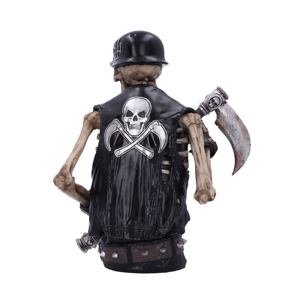 James Ryman Ride Out Of Hell Biker Skeleton Bust Ornament - Figures & Collectables at Gift Moments