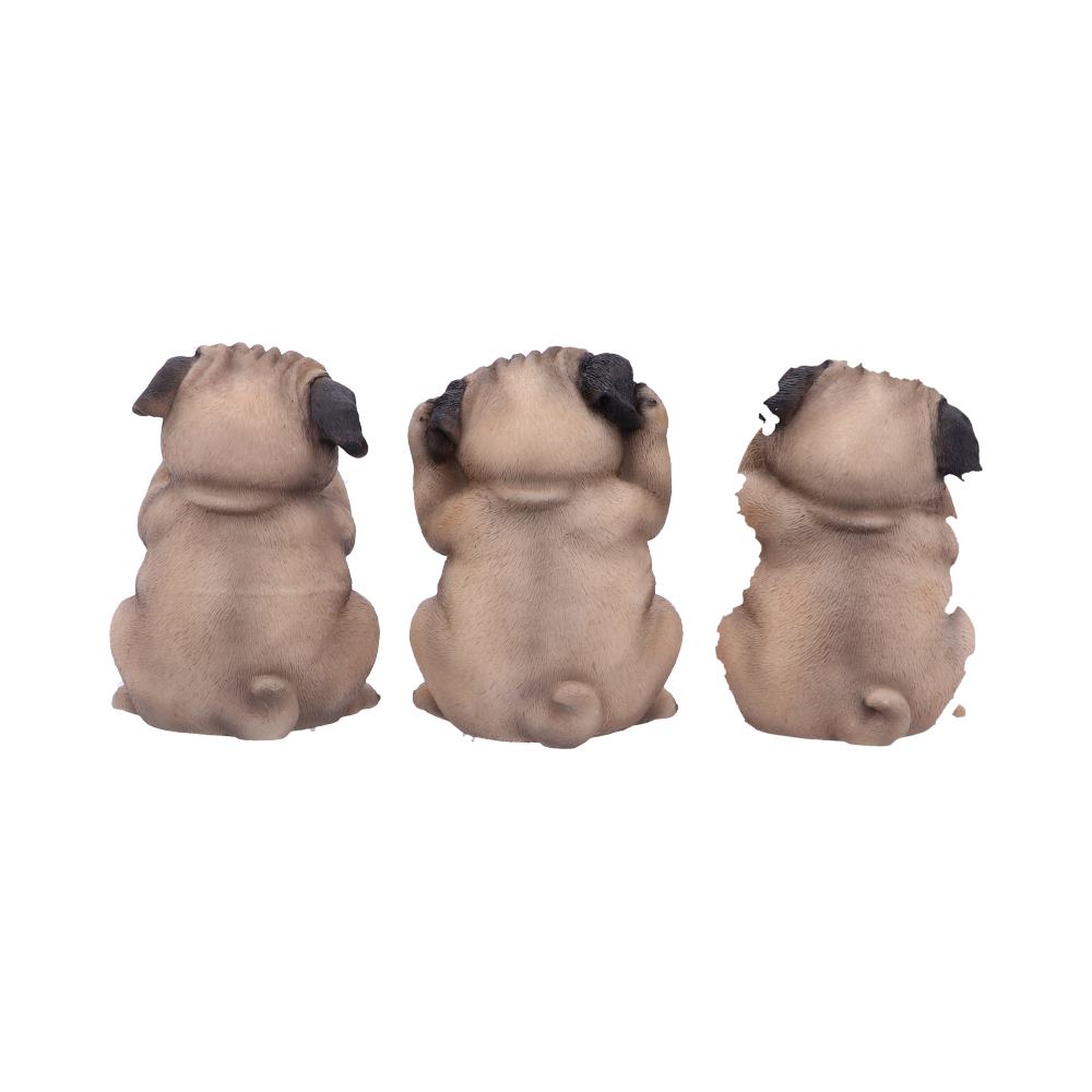 Three Wise Pugs Dog Ornaments - Figures & Collectables at Gift Moments