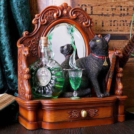 Lisa Parker Absinthe Cat and Green Fairy Figurine - Figures & Collectables at Gift Moments