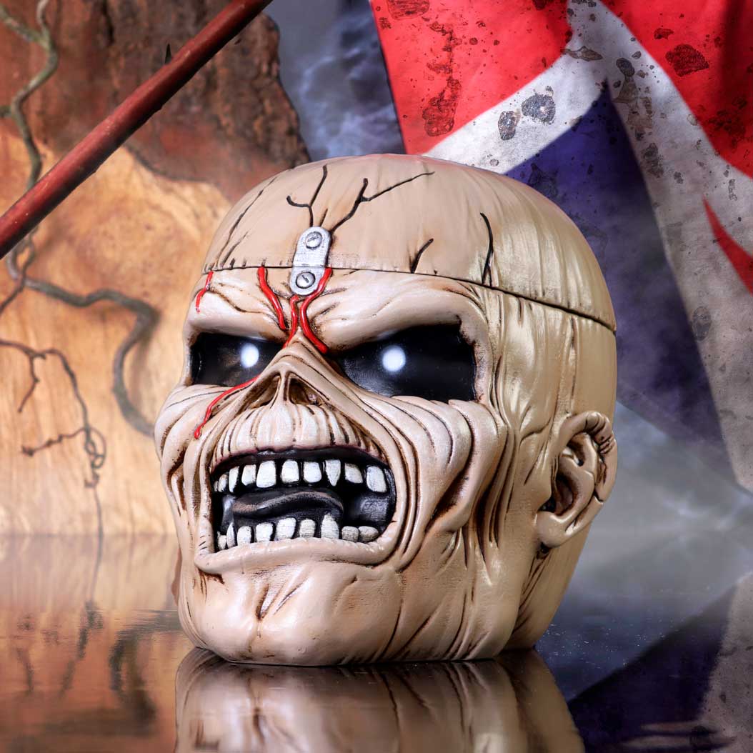 Iron Maiden Eddie The Trooper Head Trinket Box - Trinket Boxes at Gift Moments