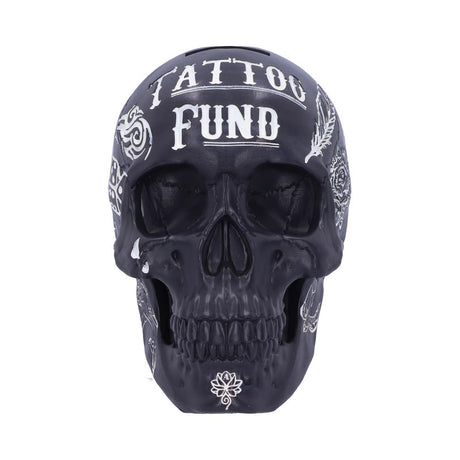 Black and White Traditional, Tribal Tattoo Fund Skull - Money Boxes at Gift Moments