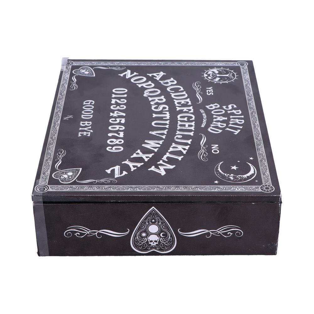 Black and White Spirit Board and Planchette Jewellery Storage Box with Mirror - Boxes at Gift Moments