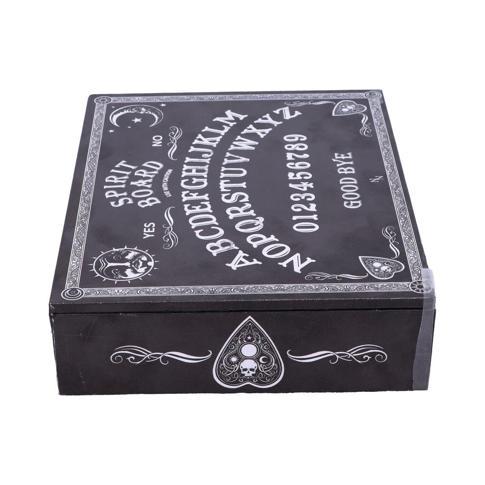 Black and White Spirit Board and Planchette Jewellery Storage Box with Mirror - Boxes at Gift Moments